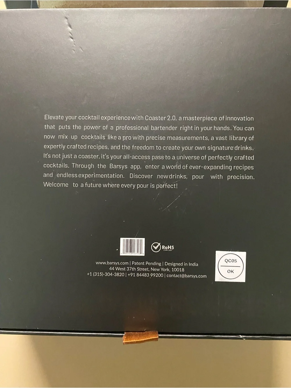 Barsys Smart Coaster 2.0 - Smart Cocktail Maker